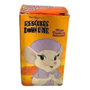 NIB 1990 Disney Vintage McDonalds Rescuers Down Under Miss Bianca Ornament